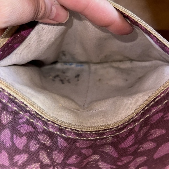 Fossil Key Per Slick Canvas & Regular Canvas Trees Landscape Crossbody Bag - Picture 4 of 7